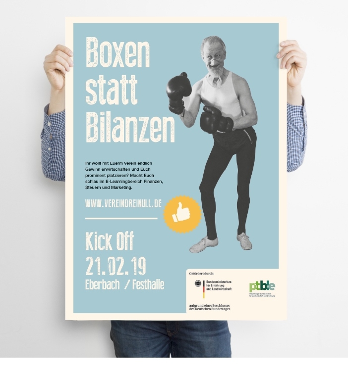 Plakat Design Verein 3.0 / Silja Lorenz Design Leimen